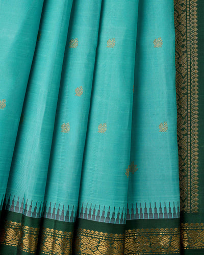 Blue Kanchivaram Silk Saree