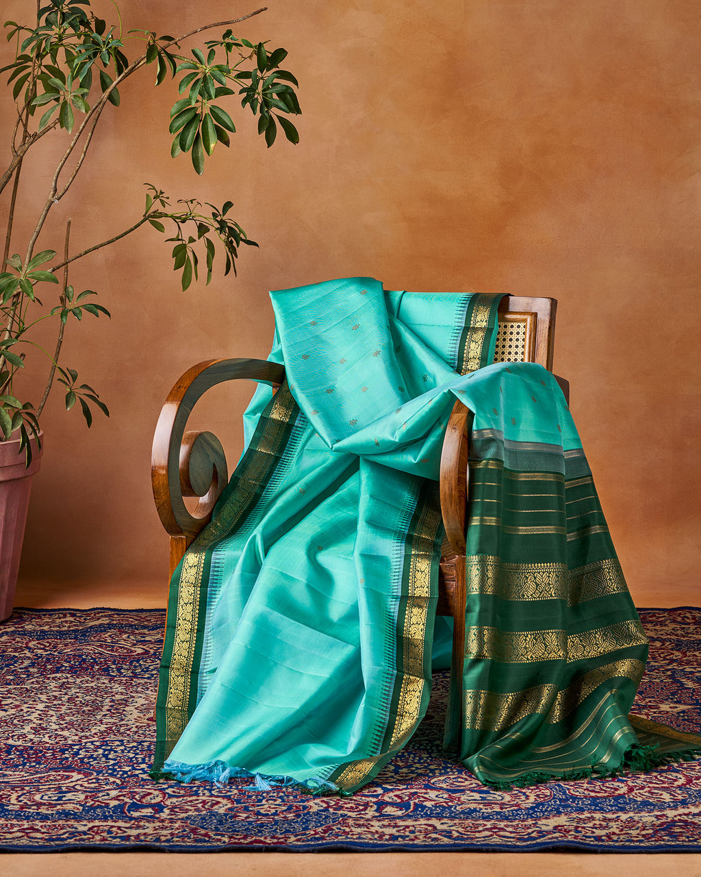 Blue Kanchivaram Silk Saree