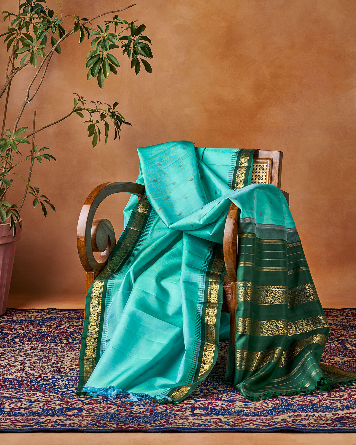 Blue Kanchivaram Silk Saree