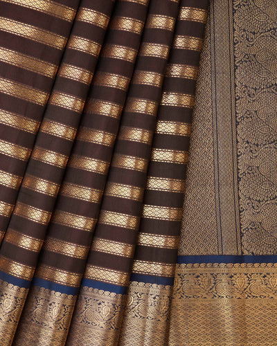 Brown Kanchivaram Silk Saree