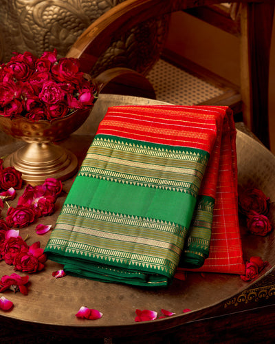 Red Kanchivaram Silk Saree