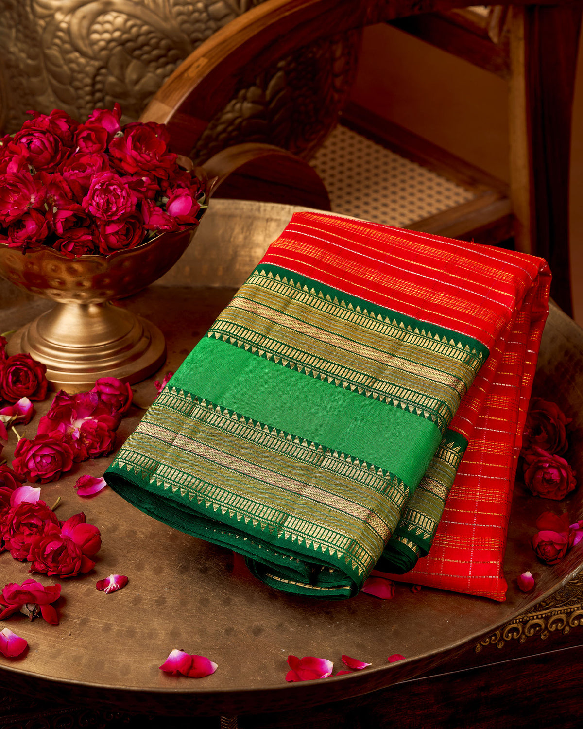 Red Kanchivaram Silk Saree