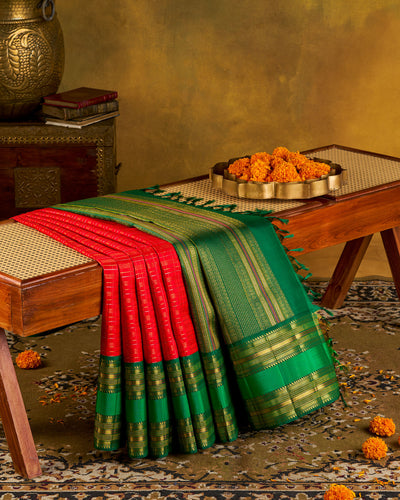Red Kanchivaram Silk Saree