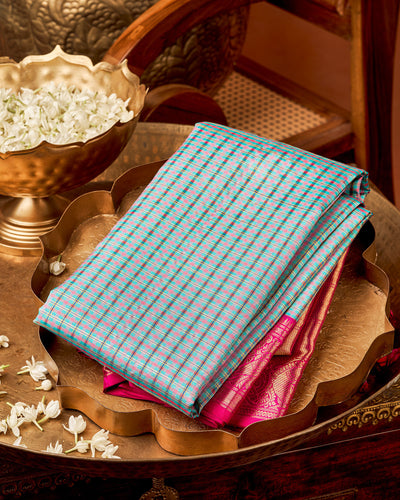 Blue Kanchivaram Silk Saree