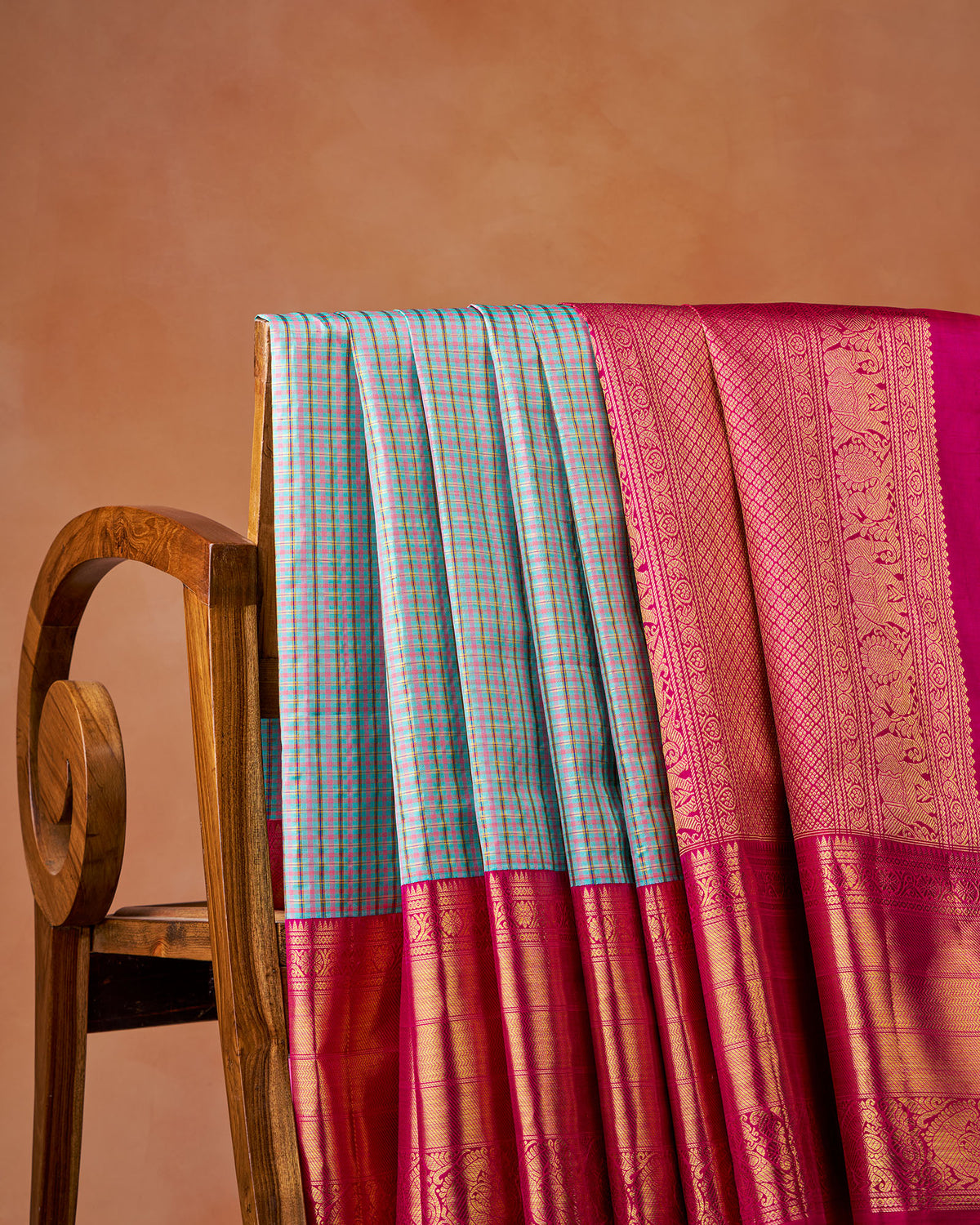 Blue Kanchivaram Silk Saree