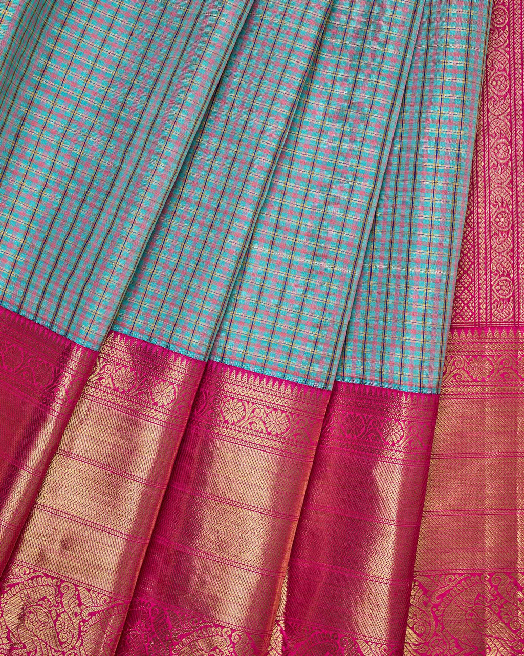 Blue Kanchivaram Silk Saree