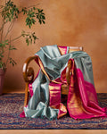 Blue Kanchivaram Silk Saree