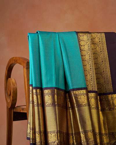 Blue Kanchivaram Silk Saree