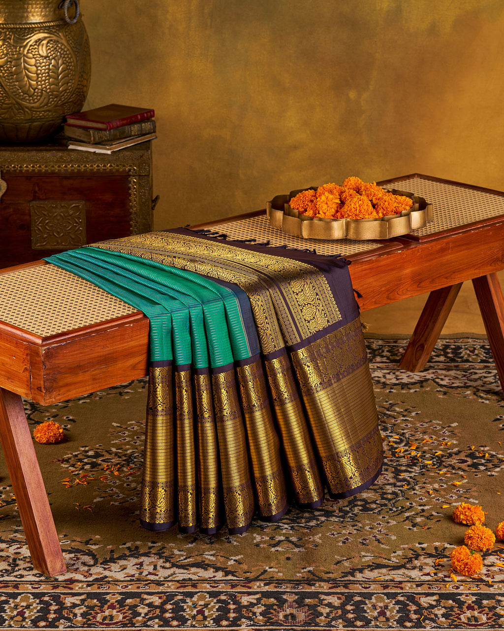Blue Kanchivaram Silk Saree