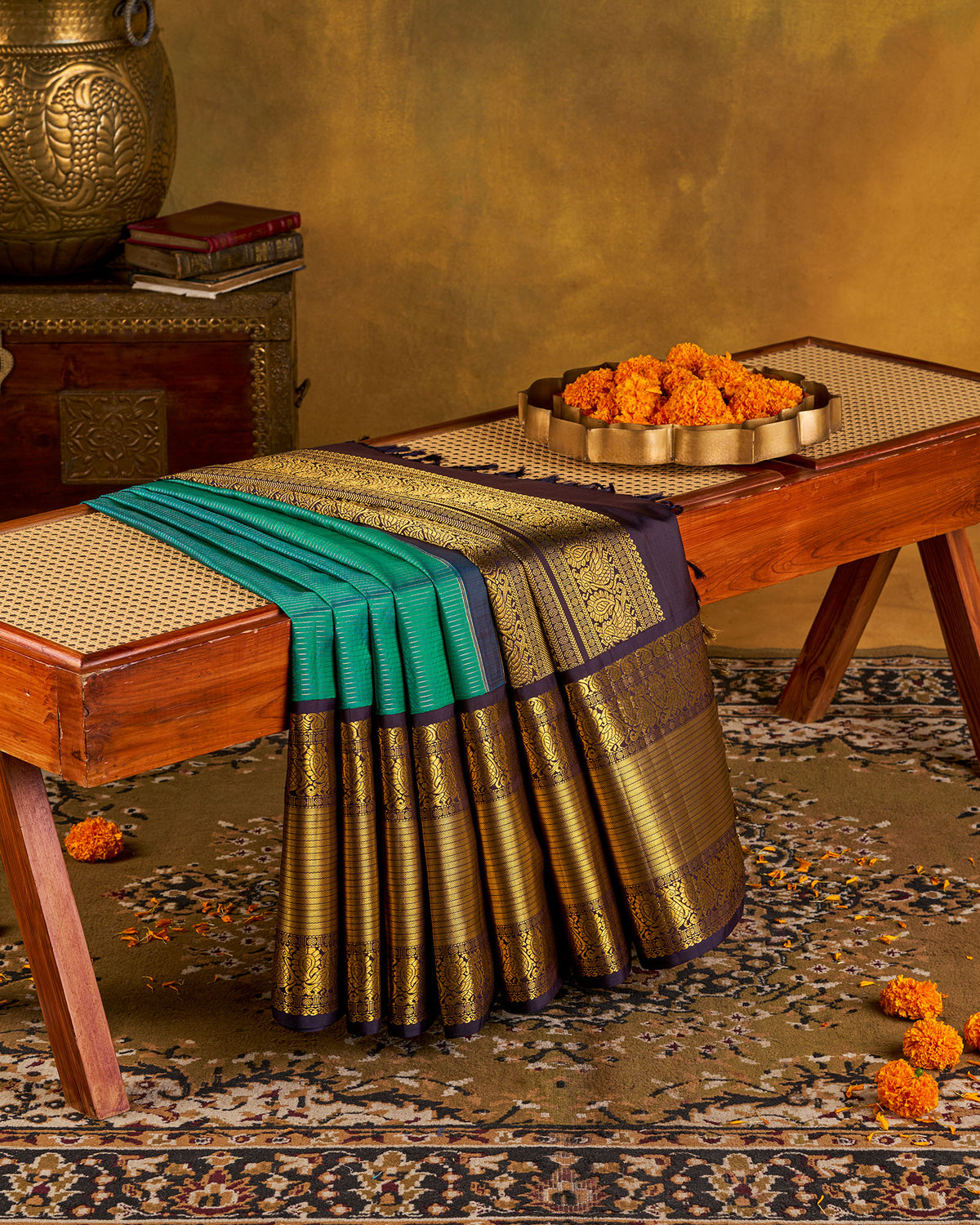 Blue Kanchivaram Silk Saree