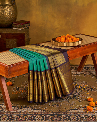 Blue Kanchivaram Silk Saree
