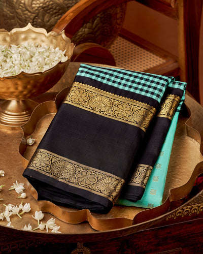 Blue Kanchivaram Silk Saree