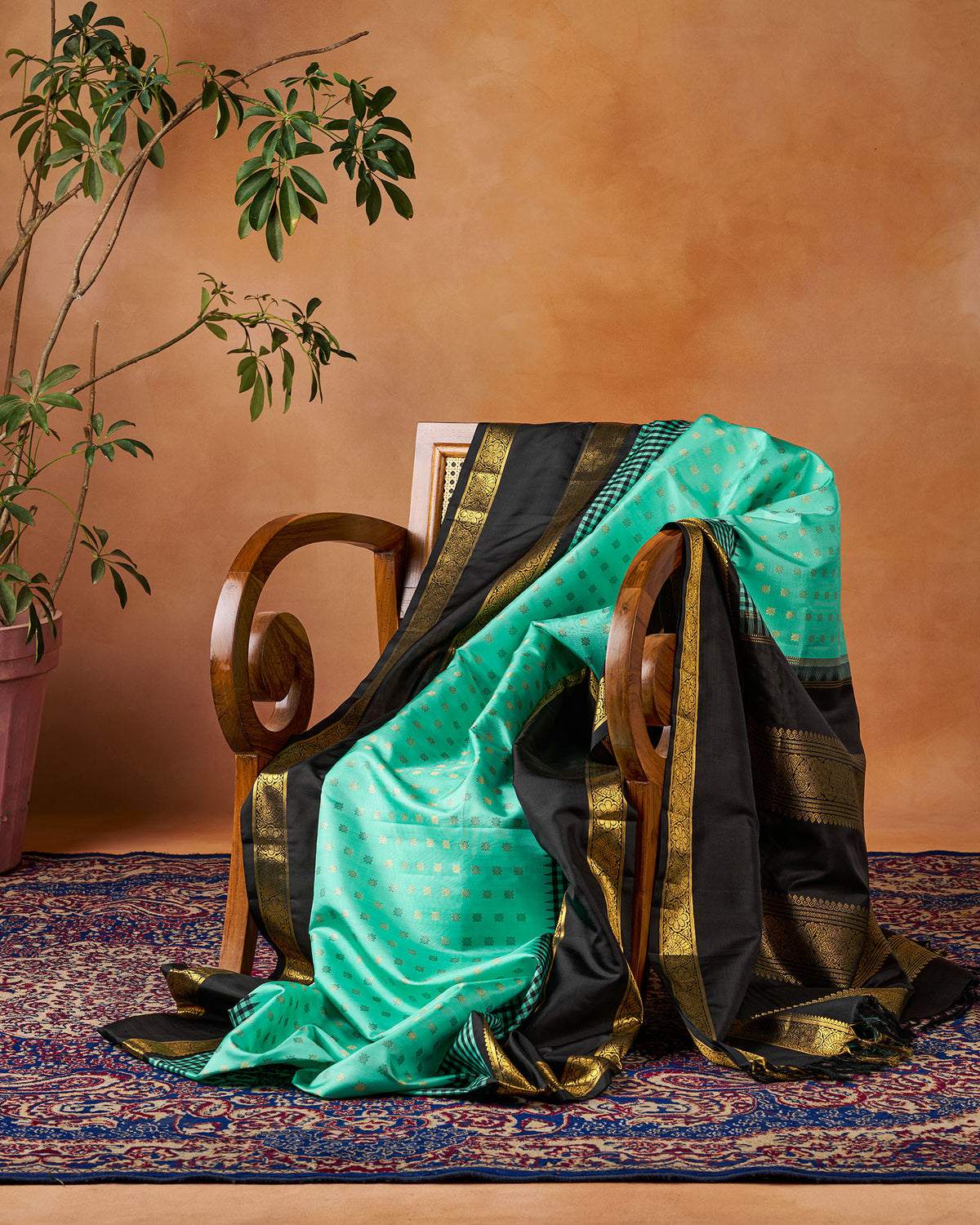 Blue Kanchivaram Silk Saree