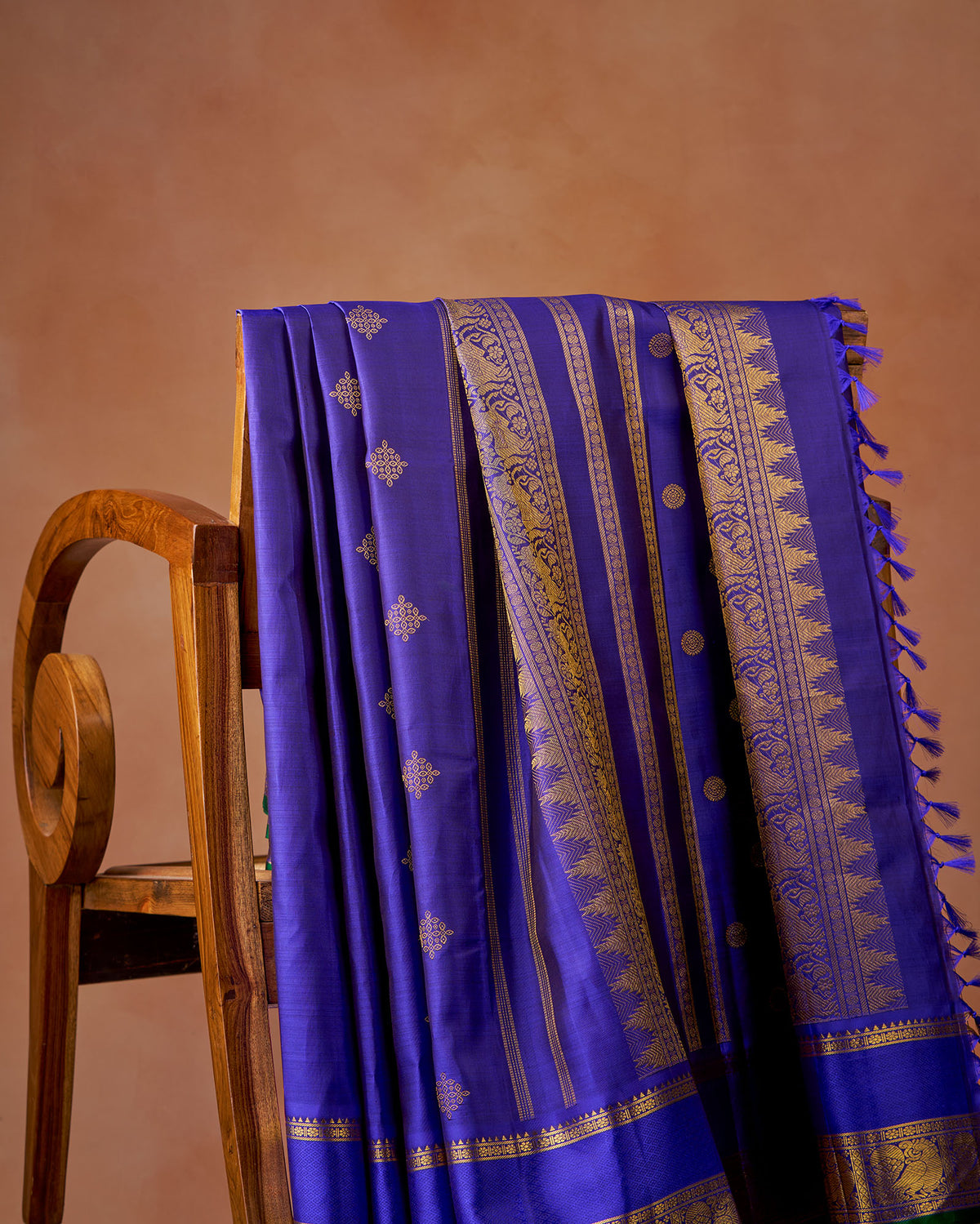 Blue Kanchivaram Silk Saree