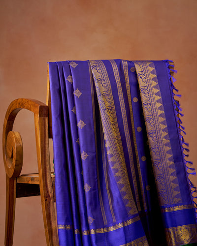 Blue Kanchivaram Silk Saree
