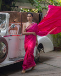 Pink Mysore Crepe Silk Saree