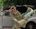 Green Mysore Crepe Silk Saree