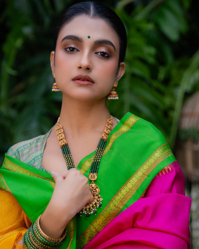 Magenta Pink Kanchivaram Silk Saree