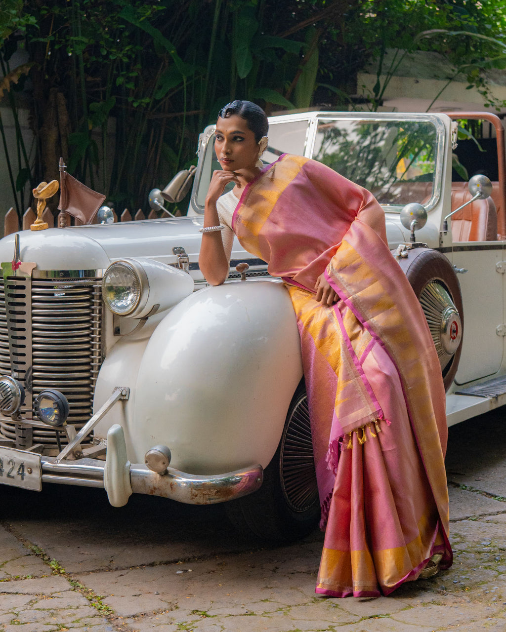 Pink Kanchivaram Silk Saree