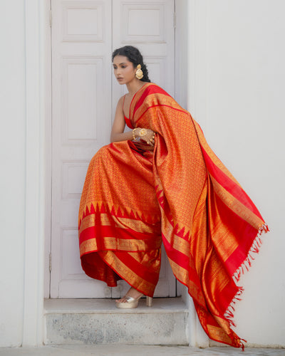 Red Kanchivaram Silk Saree
