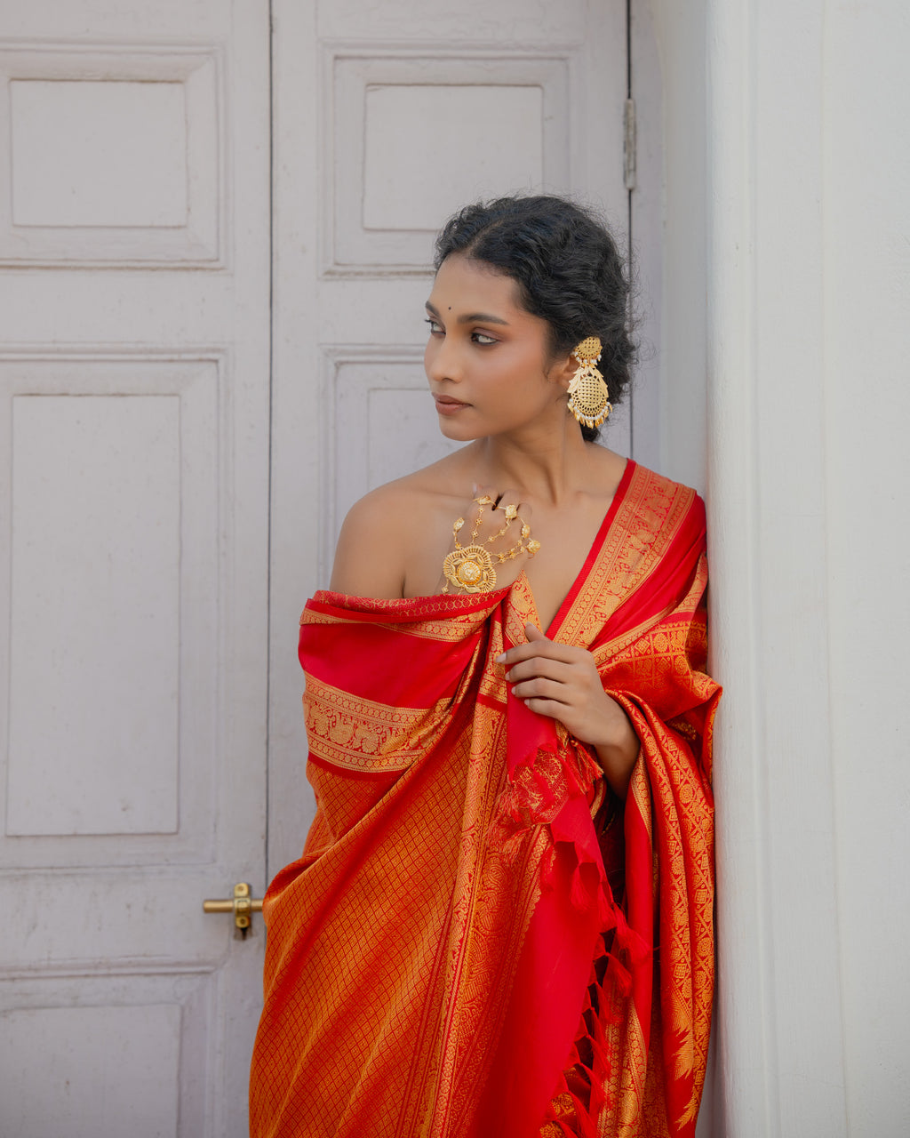 Red Kanchivaram Silk Saree