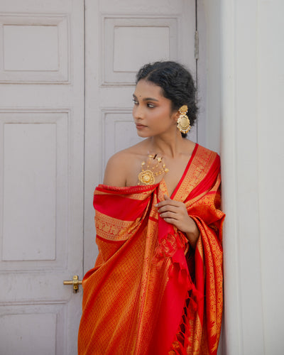 Red Kanchivaram Silk Saree