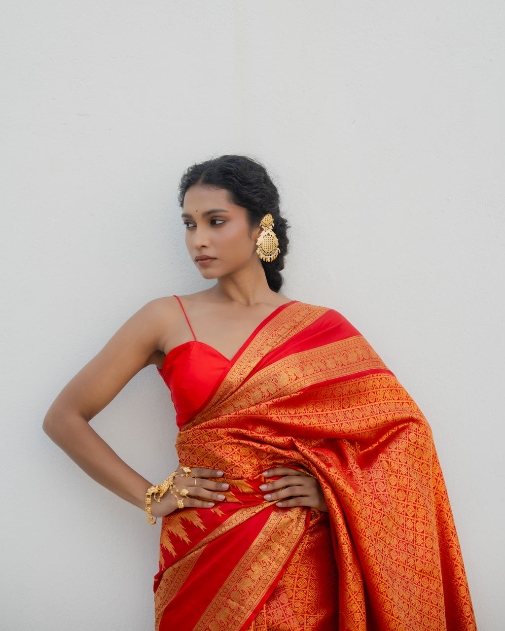 Red Kanchivaram Silk Saree
