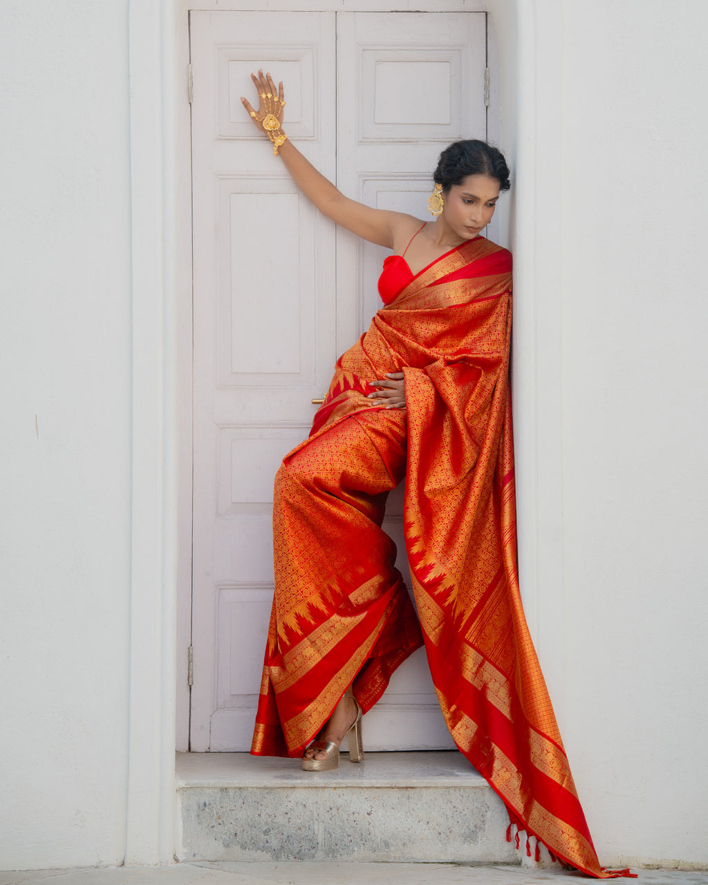 Red Kanchivaram Silk Saree