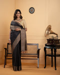 Black Kanchivaram Silk Saree