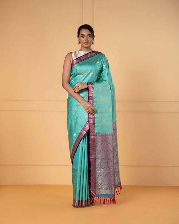 Blue  Silk Saree