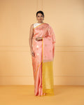 Peach Kanchivaram Silk Saree