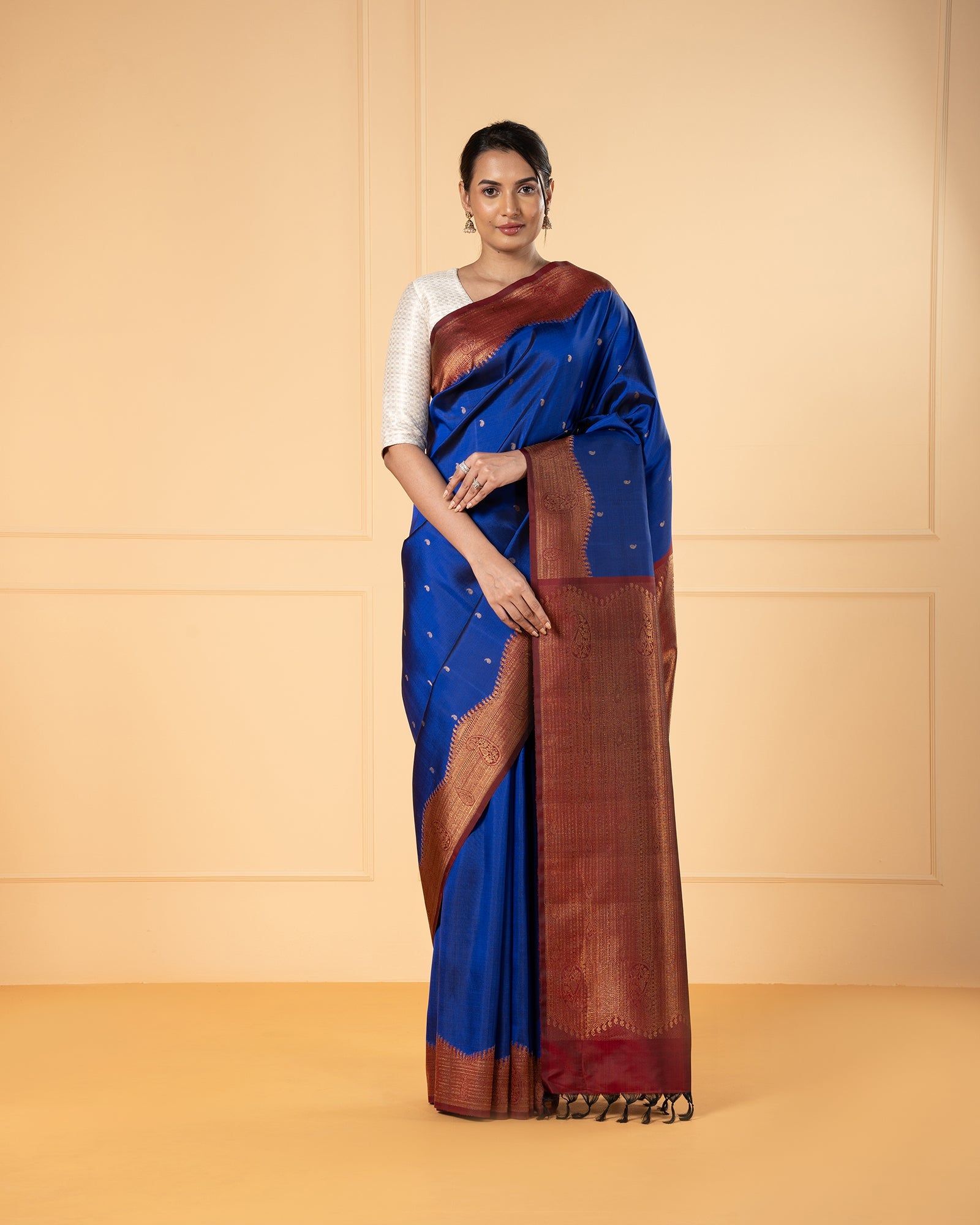 Blue Kanchivaram Silk Saree