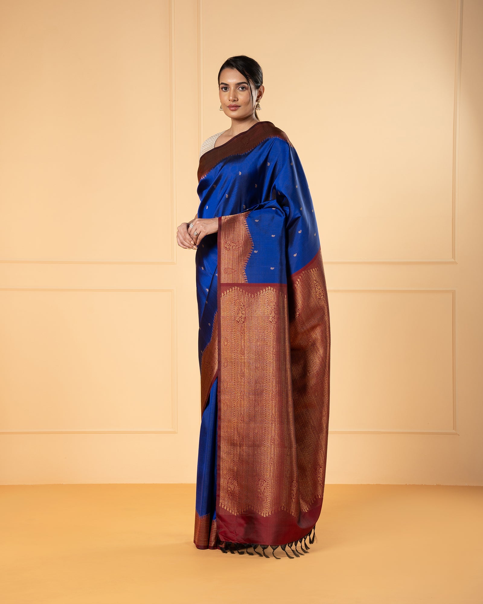 Blue Kanchivaram Silk Saree