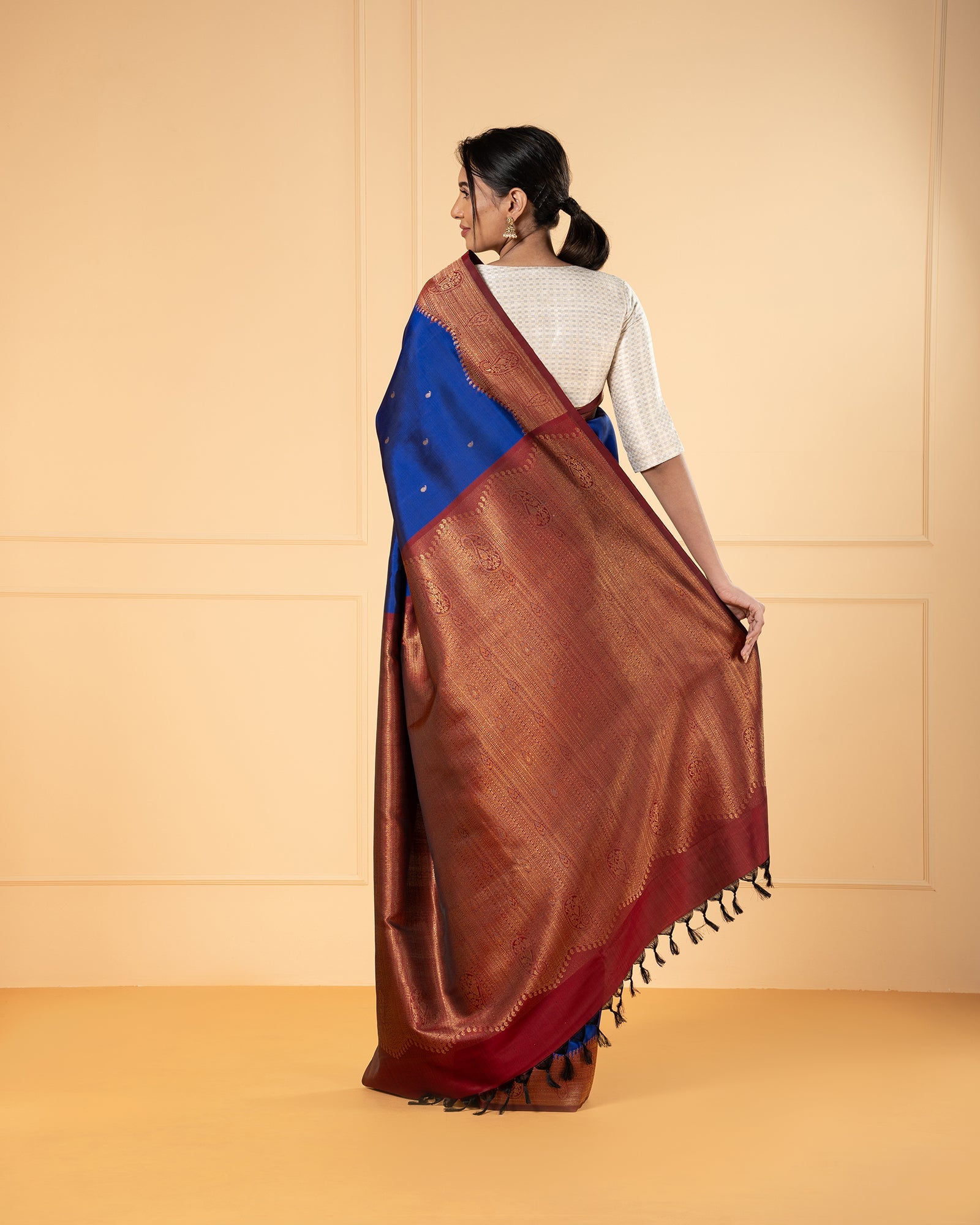 Blue Kanchivaram Silk Saree