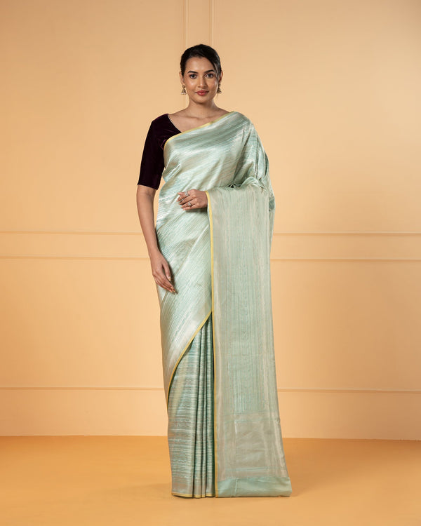 Blue Banarasi Silk Saree