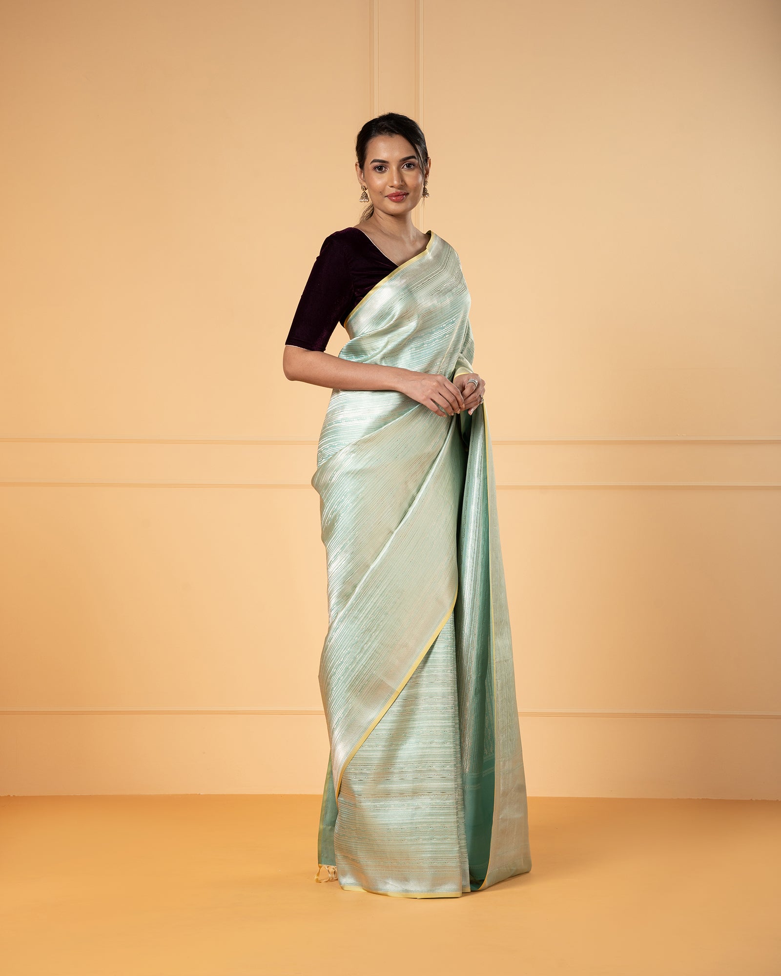 Blue Banarasi Silk Saree