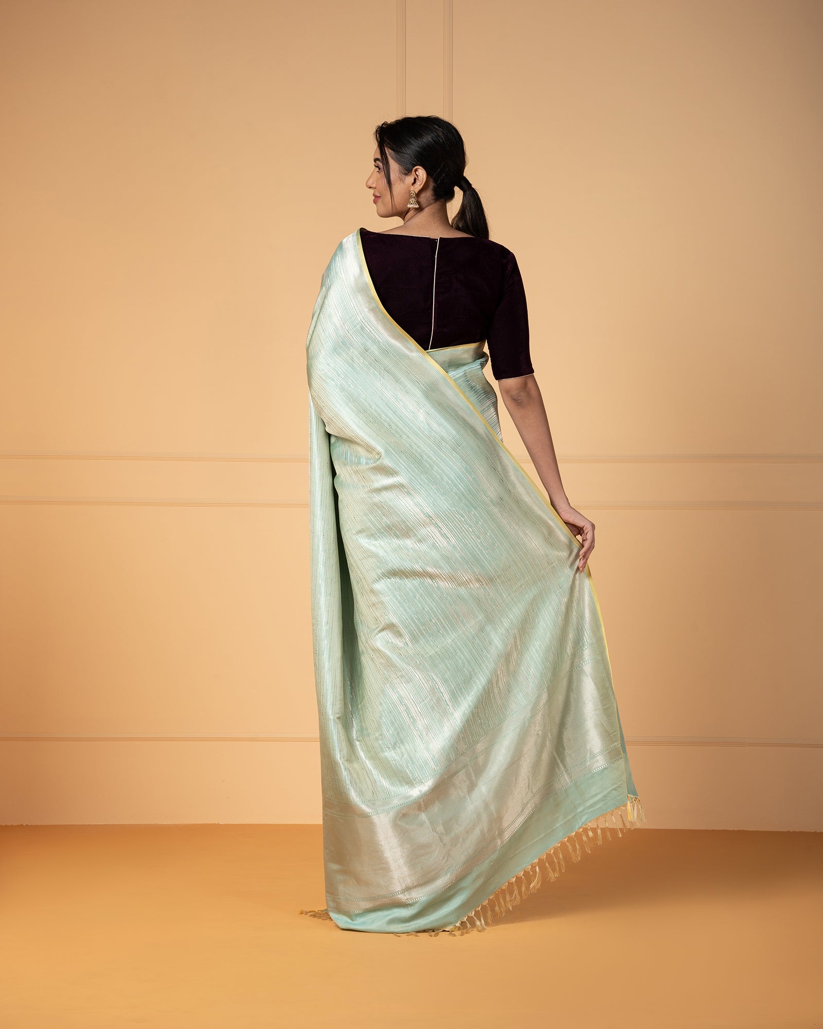 Blue Banarasi Silk Saree