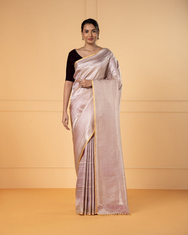 Pink Banarasi Silk Saree