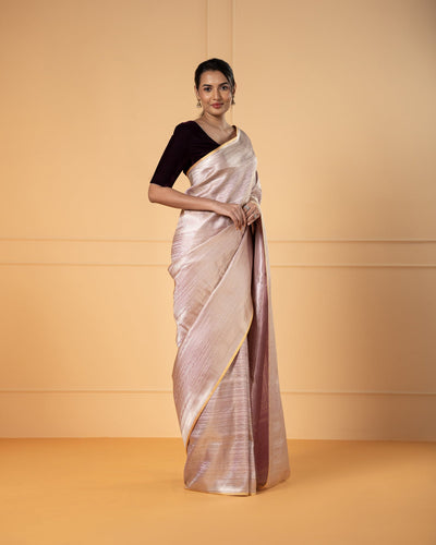 Pink Banarasi Silk Saree