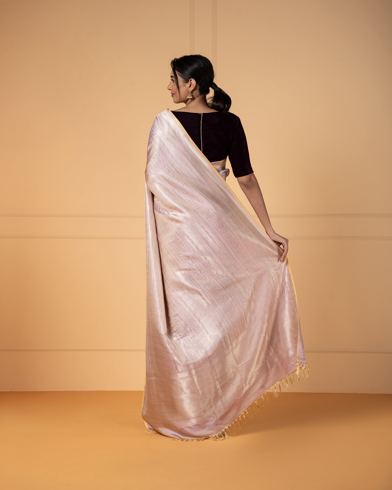 Pink Banarasi Silk Saree