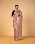 Pink Mysore Crepe Silk Saree