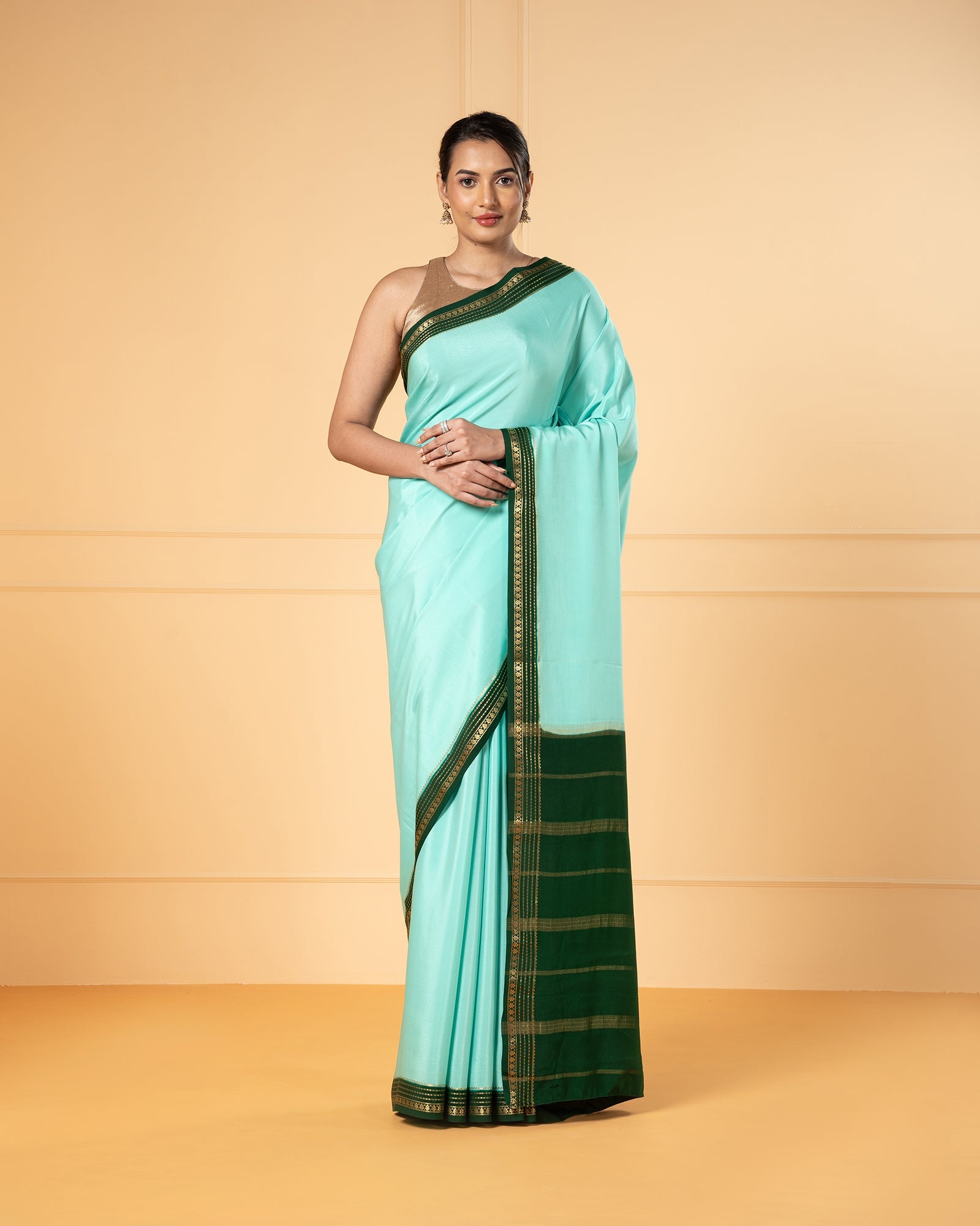 Green Mysore Silk Saree