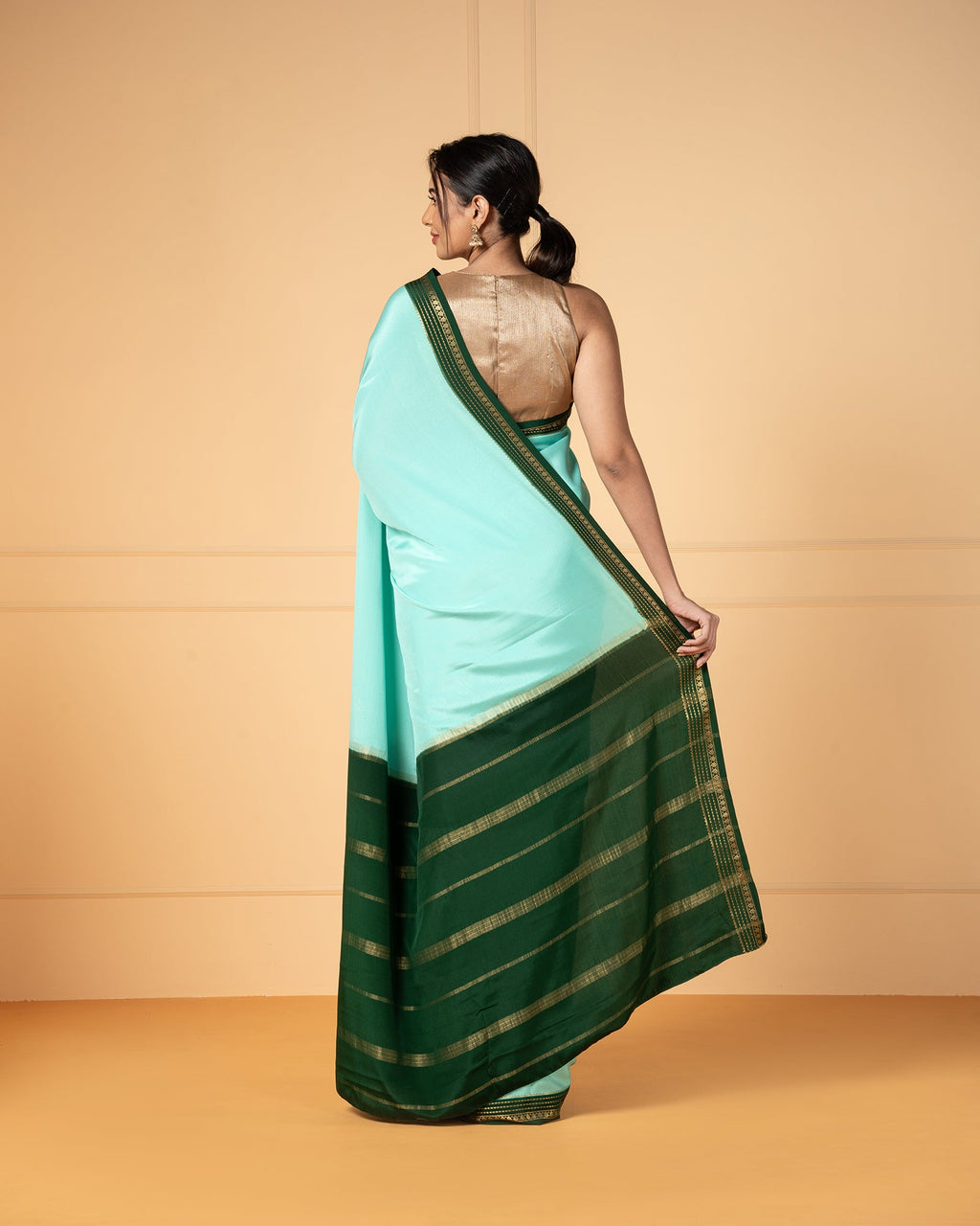 Green Mysore Silk Saree