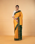 Yellow Mysore Silk Saree