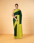 Green Mysore Crepe Silk Saree